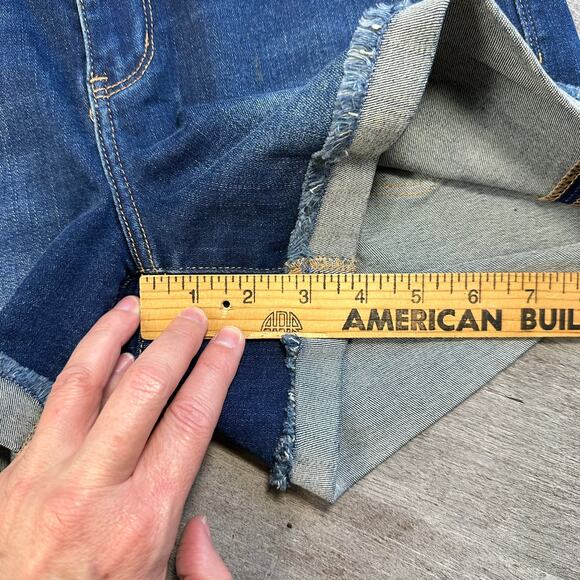 Judy Blue Cuffed Denim Jean Shorts Med - Picture 7 of 8